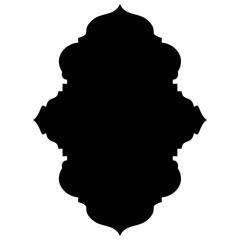 Islamic Label Emblem Shape Glyph Pictogram symbol visual illustration