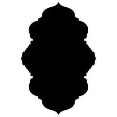 Islamic Label Emblem Shape Glyph Pictogram symbol visual illustration