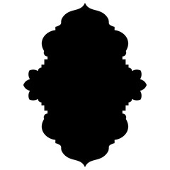 Islamic Label Emblem Shape Glyph Pictogram symbol visual illustration