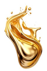 Abstract fluid gold white background refreshment.