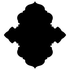 Islamic Label Emblem Shape Glyph Pictogram symbol visual illustration turkish Iranian and Arabic style 