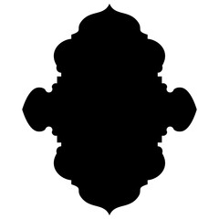 Islamic Label Emblem Shape Glyph Pictogram symbol visual illustration turkish Iranian and Arabic style 