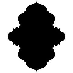 Islamic Label Emblem Shape Glyph Pictogram symbol visual illustration turkish Iranian and Arabic style 