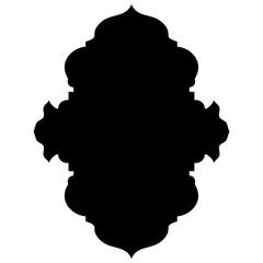 Islamic Label Emblem Shape Glyph Pictogram symbol visual illustration turkish Iranian and Arabic style 