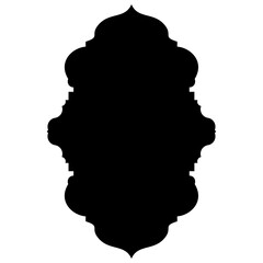Islamic Label Emblem Shape Glyph Pictogram symbol visual illustration turkish Iranian and Arabic style 