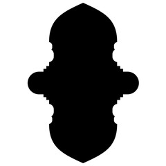 Islamic Label Emblem Shape Glyph Pictogram symbol visual illustration