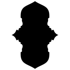 Islamic Label Emblem Shape Glyph Pictogram symbol visual illustration turkish Iranian and Arabic style 