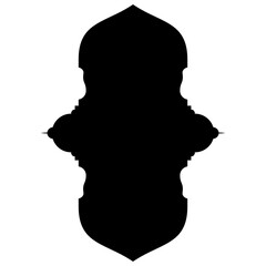 Islamic Label Emblem Shape Glyph Pictogram symbol visual illustration turkish Iranian and Arabic style 