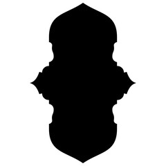 Islamic Label Emblem Shape Glyph Pictogram symbol visual illustration turkish Iranian and Arabic style 