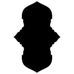Islamic Label Emblem Shape Glyph Pictogram symbol visual illustration turkish Iranian and Arabic style 