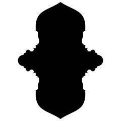 Islamic Label Emblem Shape Glyph Pictogram symbol visual illustration turkish Iranian and Arabic style 