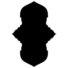 Islamic Label Emblem Shape Glyph Pictogram symbol visual illustration turkish Iranian and Arabic style 