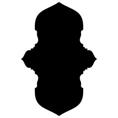 Islamic Label Emblem Shape Glyph Pictogram symbol visual illustration turkish Iranian and Arabic style 