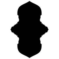 Islamic Label Emblem Shape Glyph Pictogram symbol visual illustration turkish Iranian and Arabic style 