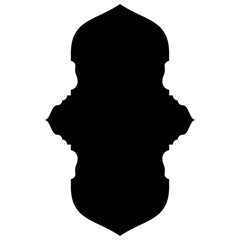 Islamic Label Emblem Shape Glyph Pictogram symbol visual illustration turkish Iranian and Arabic style 