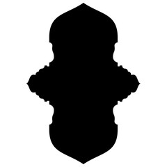 Islamic Label Emblem Shape Glyph Pictogram symbol visual illustration turkish Iranian and Arabic style 