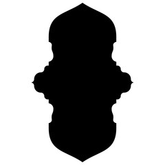Islamic Label Emblem Shape Glyph Pictogram symbol visual illustration turkish Iranian and Arabic style 