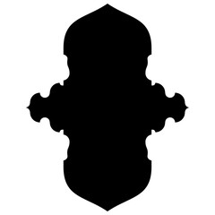 Islamic Label Emblem Shape Glyph Pictogram symbol visual illustration turkish Iranian and Arabic style 