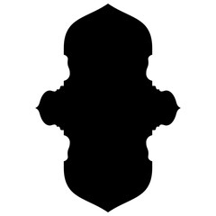 Islamic Label Emblem Shape Glyph Pictogram symbol visual illustration turkish Iranian and Arabic style 