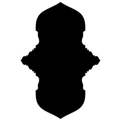 Islamic Label Emblem Shape Glyph Pictogram symbol visual illustration