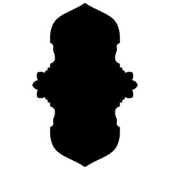 Islamic Label Emblem Shape Glyph Pictogram symbol visual illustration