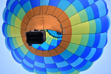 Blue Yellow Hot Air Balloon Fiesta Albuquerque