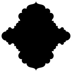 Islamic Label Emblem Shape Glyph Pictogram symbol visual illustration