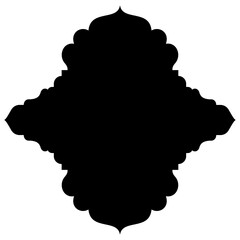 Label Emblem Shape Glyph Pictogram symbol visual illustration Exquisite Label Emblem Shapes: Turkish, Iranian & Arabic Traditional Glyphs for Ramadan & Eid Banners