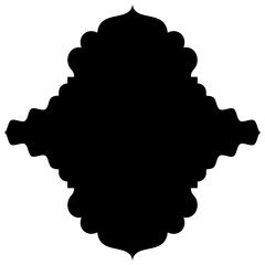 Label Emblem Shape Glyph Pictogram symbol visual illustration Exquisite Label Emblem Shapes: Turkish, Iranian & Arabic Traditional Glyphs for Ramadan & Eid Banners