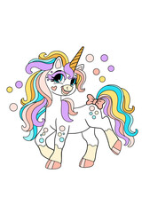 Kawaii Unicorn Daydreams, Cute Unicorn Illustrations for All Projects