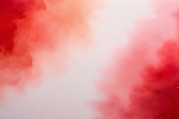 Fototapeta premium Red watercolor bleeds and blooms on wet paper, creating a mesmerizing blend of hues that dance and merge in a fluid and organic symphony.