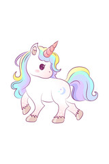 Kawaii Unicorn Daydreams, Cute Unicorn Illustrations for All Projects