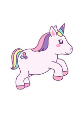 Kawaii Unicorn Daydreams, Cute Unicorn Illustrations for All Projects