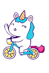 Kawaii Unicorn Daydreams, Cute Unicorn Illustrations for All Projects