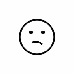 sad face emoji comic icon