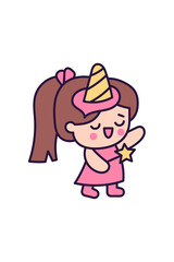 Kawaii Unicorn Daydreams, Cute Unicorn Illustrations for All Projects