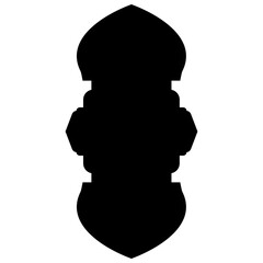 Islamic Label Emblem Shape Glyph Pictogram symbol visual illustration