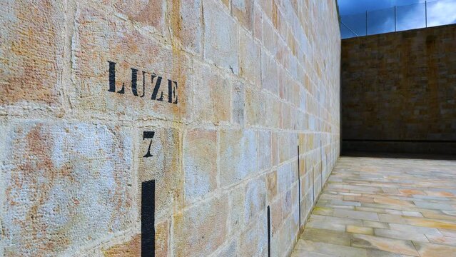 Fronton of the town of Ochandiano in the Province of Bizkaia. Basque Country. Spain. Europe