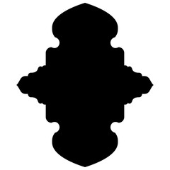 Islamic Label Emblem Shape Glyph Pictogram symbol visual illustration