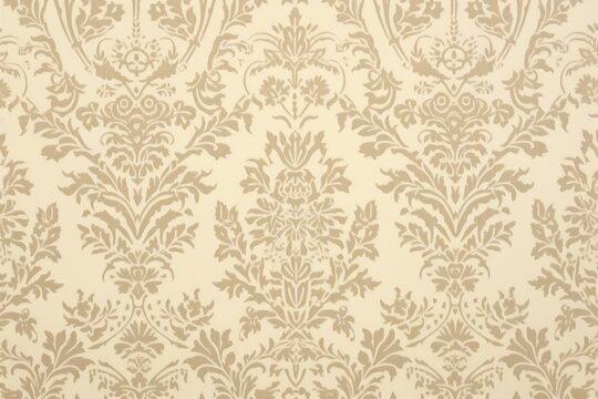 1960s vintage wallpaper beige damask pattern architecture backgrounds.