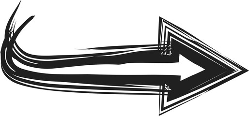 hand drawn arrows, black arrow icon with transparent background