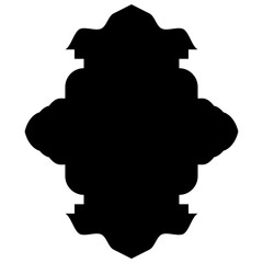Islamic Label Emblem Shape Glyph Pictogram symbol visual illustration