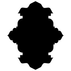 Islamic Label Emblem Shape Glyph Pictogram symbol visual illustration