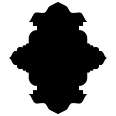 Islamic Label Emblem Shape Glyph Pictogram symbol visual illustration