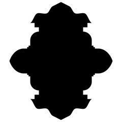 Islamic Label Emblem Shape Glyph Pictogram symbol visual illustration