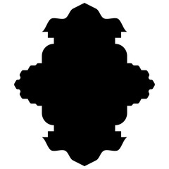 Islamic Label Emblem Shape Glyph Pictogram symbol visual illustration