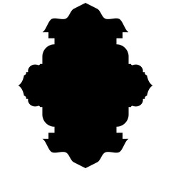 Islamic Label Emblem Shape Glyph Pictogram symbol visual illustration