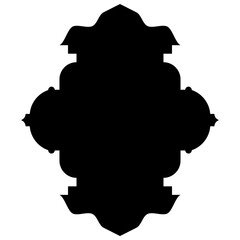 Islamic Label Emblem Shape Glyph Pictogram symbol visual illustration