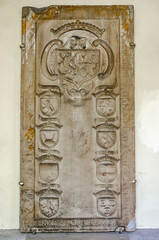 detail of the door of a church