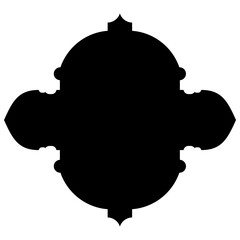 Islamic Label Emblem Shape Glyph Pictogram symbol visual illustration
